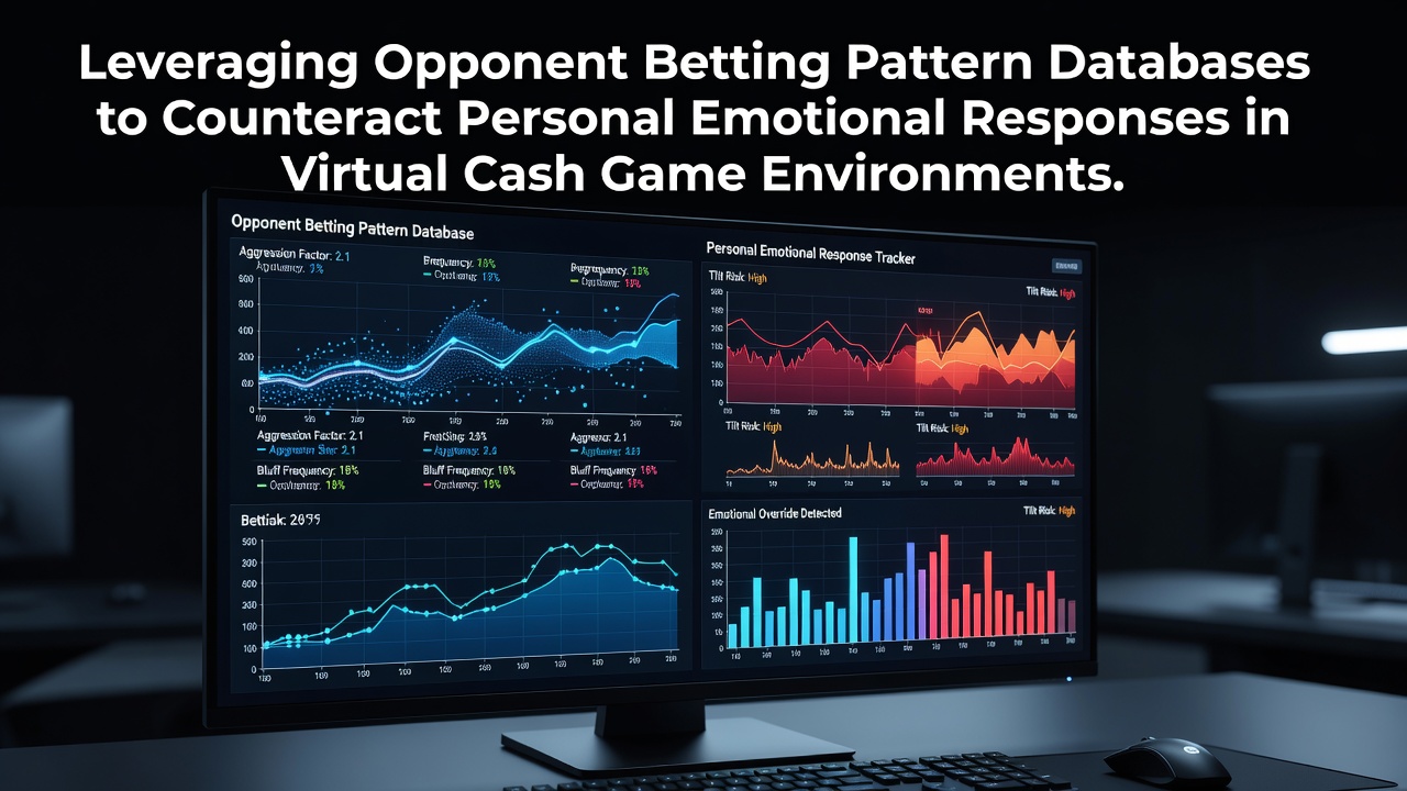 Database interface displaying opponent betting patterns in virtual cash games