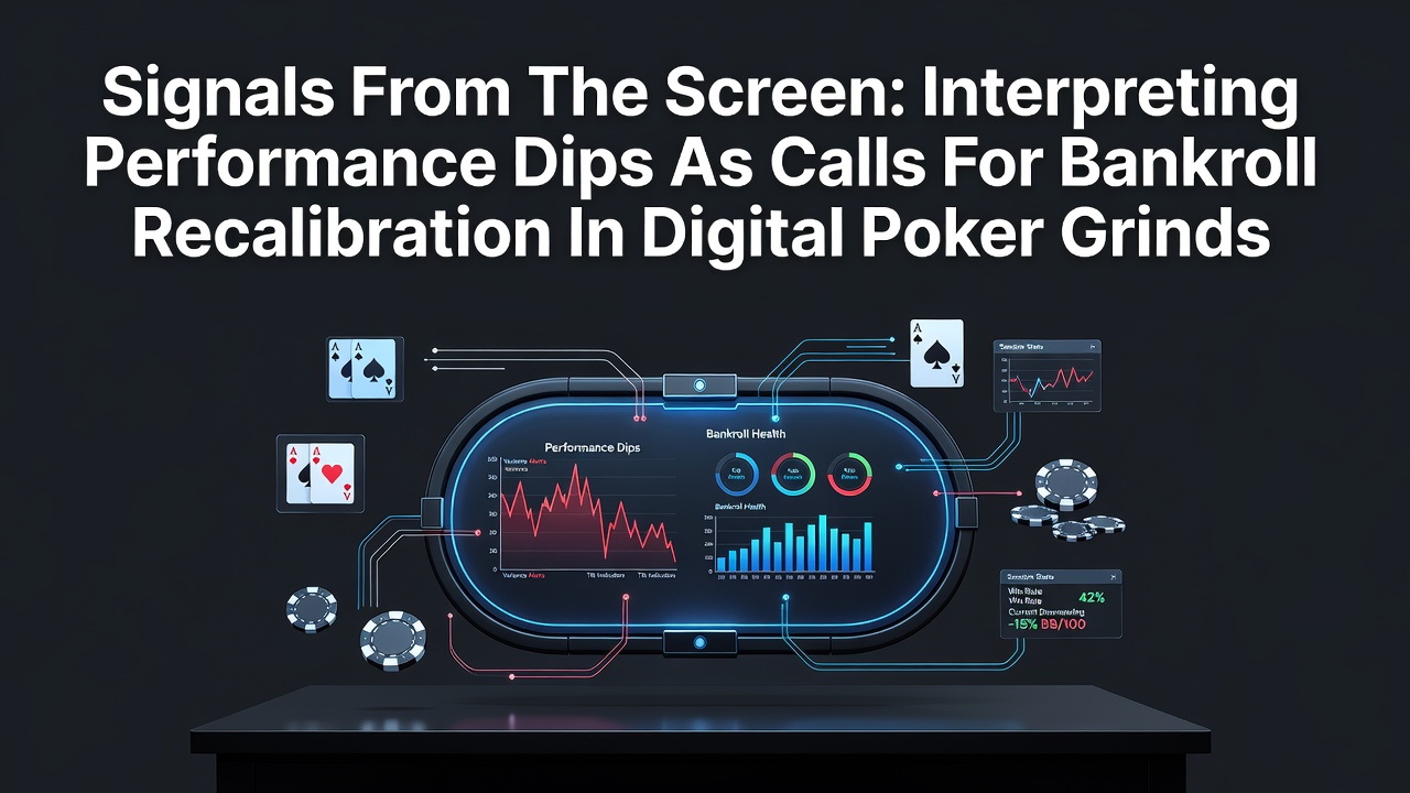 Screen capture of an online poker session dashboard showing fluctuating session results and bankroll metrics