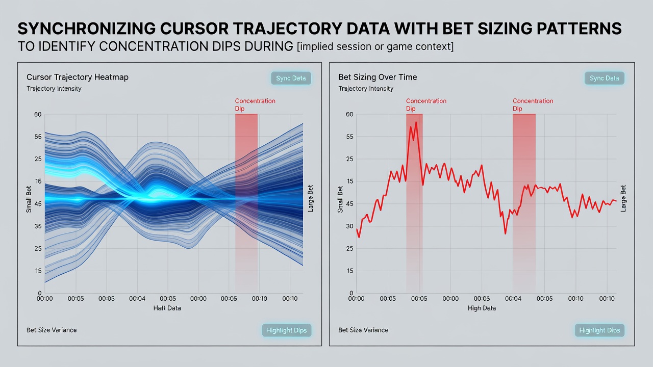Sample output graph correlating cursor velocity with bet size variance in cash game logs