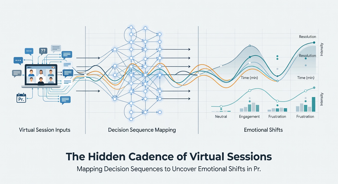 Detailed chart illustrating emotional shift detection through decision sequence analysis in extended online gaming sessions
